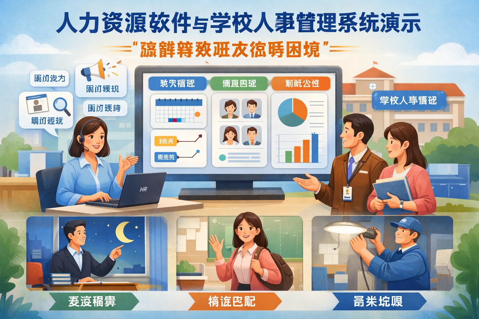 人力资源软件与学校人事管理系统演示：破解特殊班次招聘困境