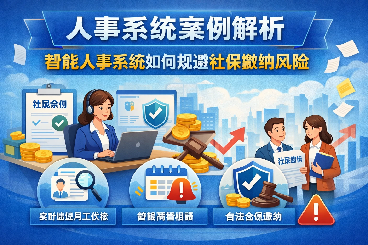 人事系统案例解析：智能人事系统如何规避社保缴纳风险