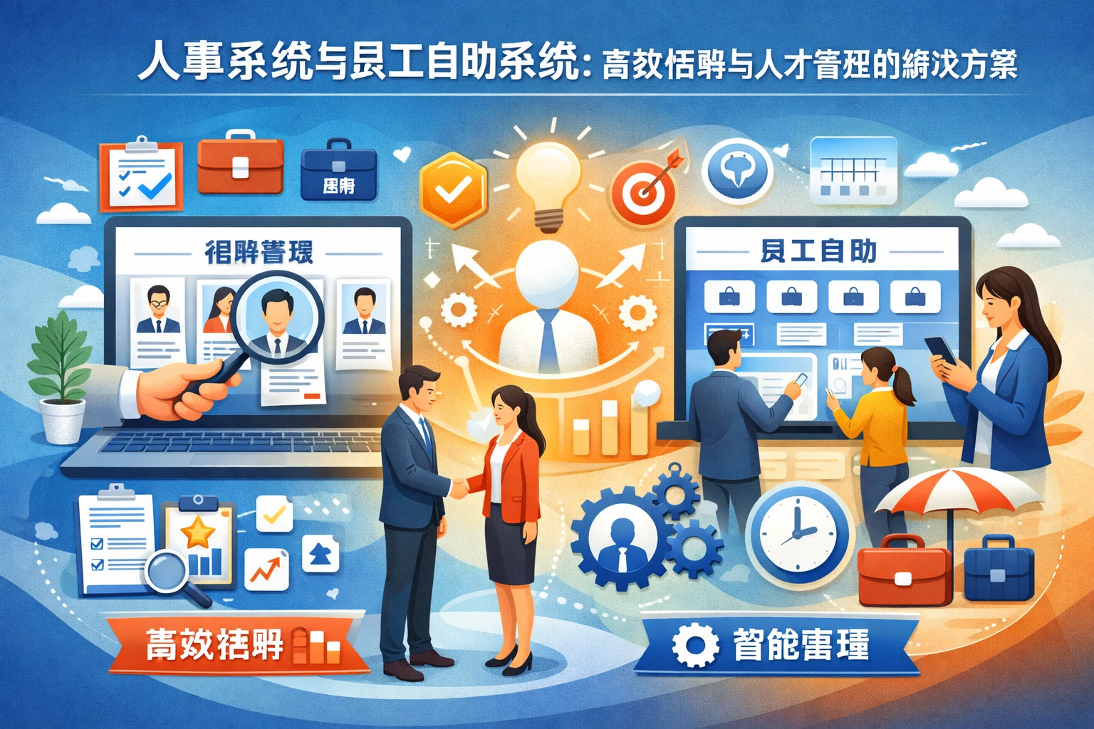 人事系统与员工自助系统：高效招聘与人才管理的解决方案