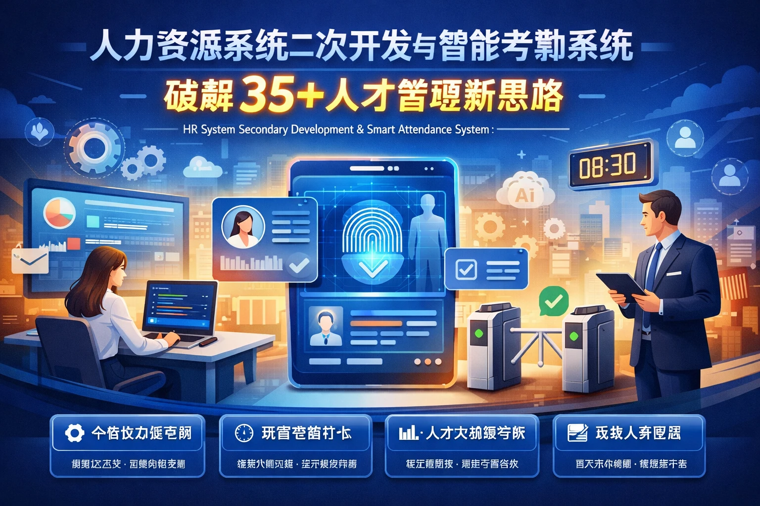 人力资源系统二次开发与智能考勤系统：破解35+人才管理新思路