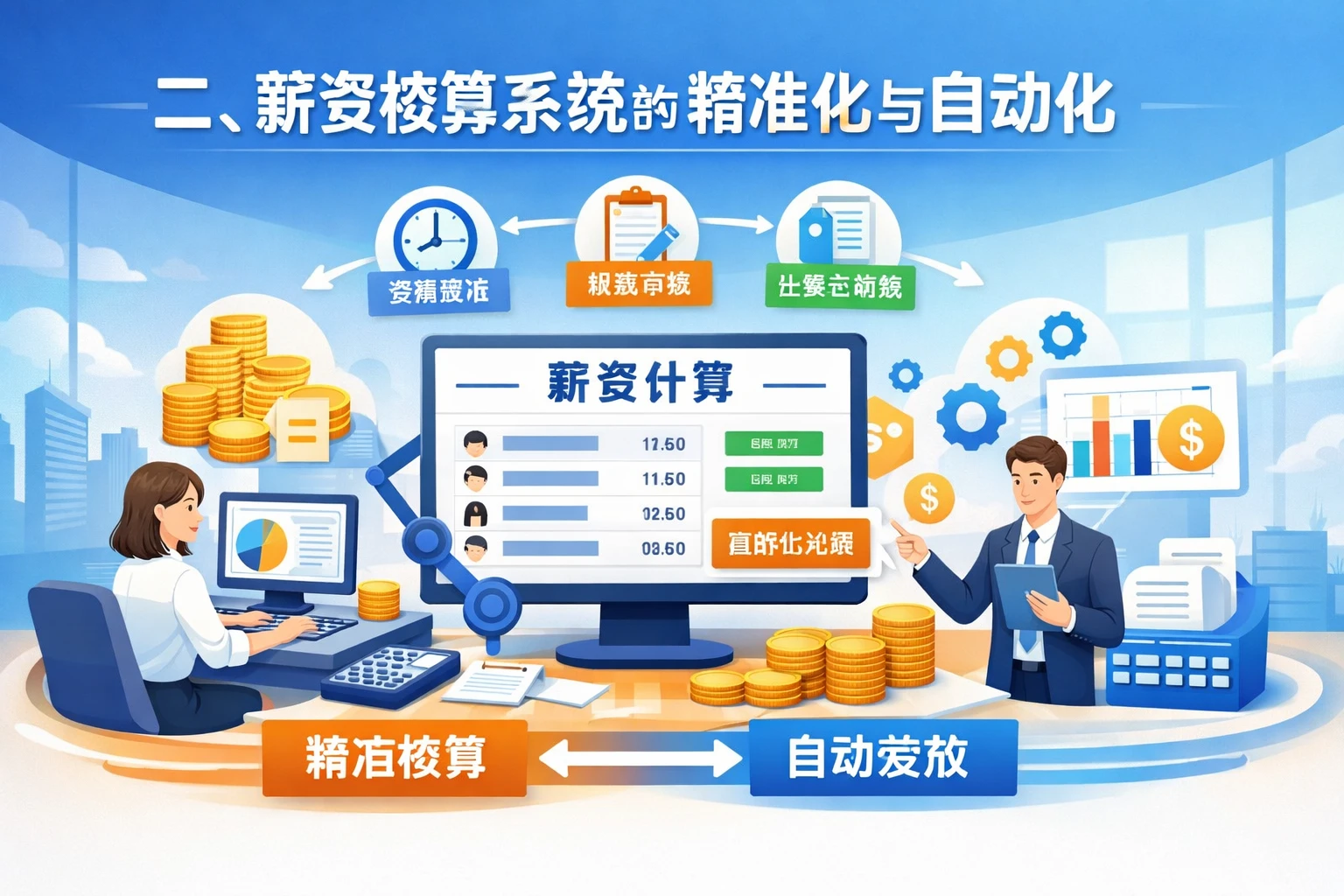 二、薪资核算系统的精准化与自动化