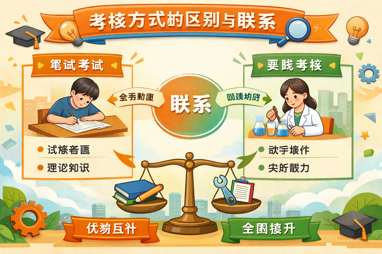 考核方式的区别与联系