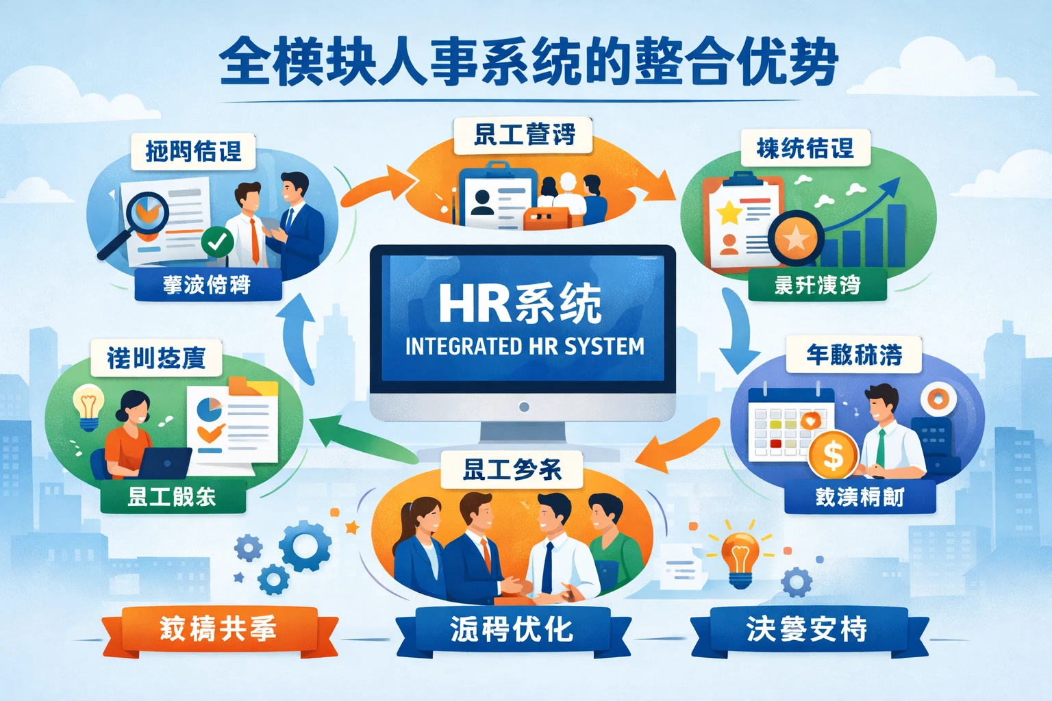 全模块人事系统的整合优势