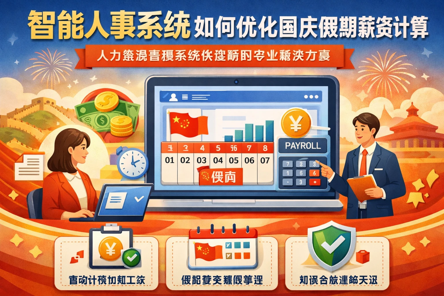 智能人事系统如何优化国庆假期薪资计算 - 人力资源管理系统供应商的专业解决方案