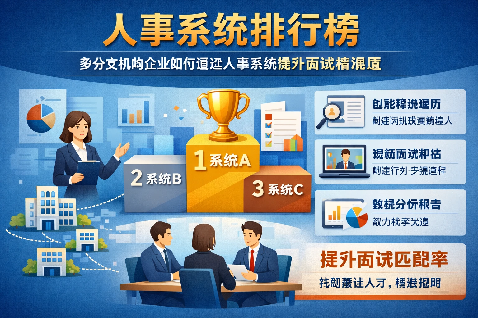 人事系统排行榜:多分支机构企业如何通过人事系统提升面试精准度
