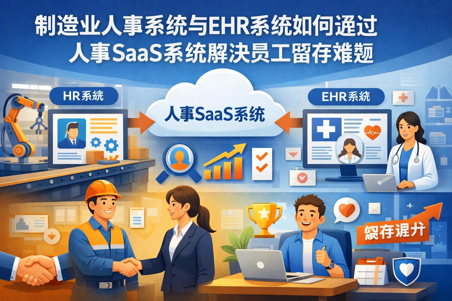 制造业人事系统与EHR系统如何通过人事SaaS系统解决员工留存难题