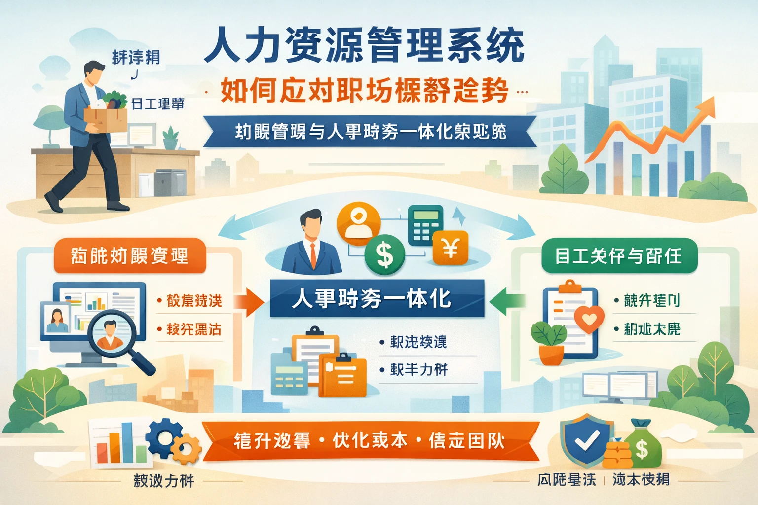 人力资源管理系统如何应对职场裸辞趋势：招聘管理与人事财务一体化新思路