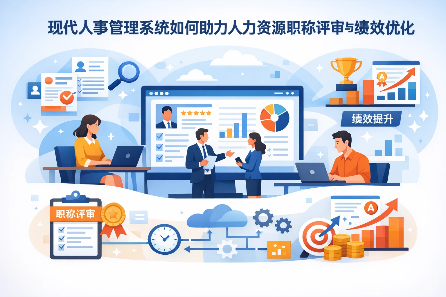 现代人事管理系统如何助力人力资源职称评审与绩效优化