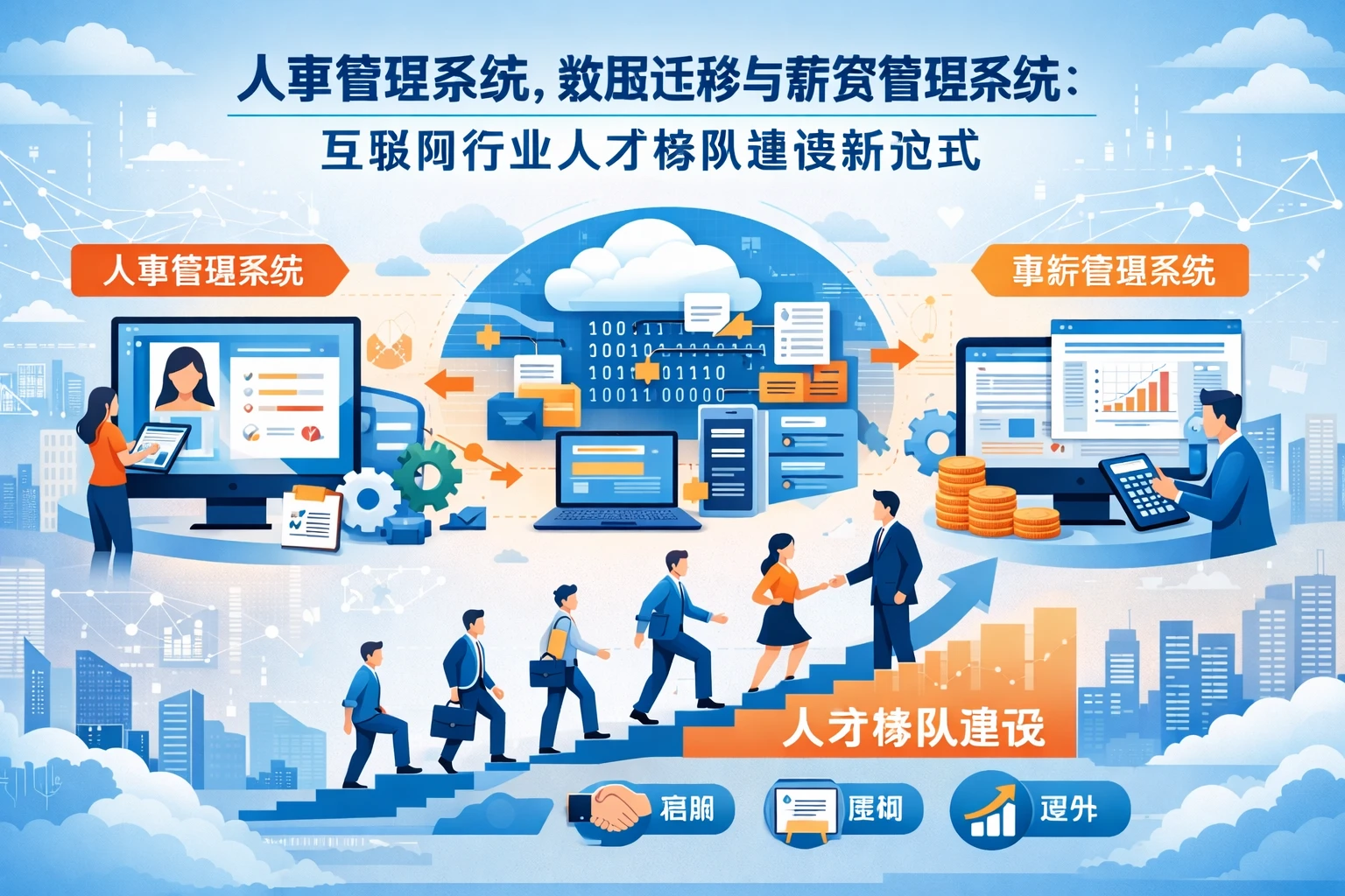 人事管理系统、数据迁移与薪资管理系统：互联网行业人才梯队建设新范式
