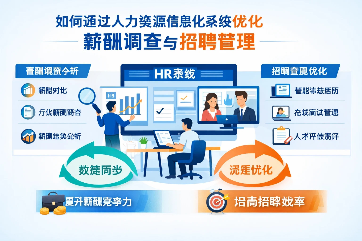 如何通过人力资源信息化系统优化薪酬调查与招聘管理