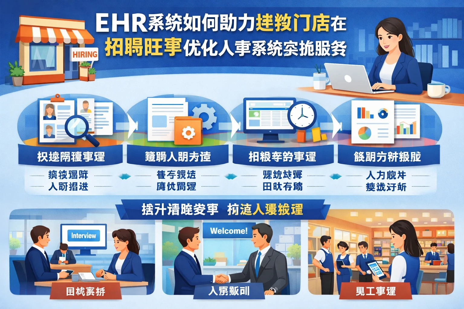 ehr系统如何助力连锁门店在招聘旺季优化人事系统实施服务