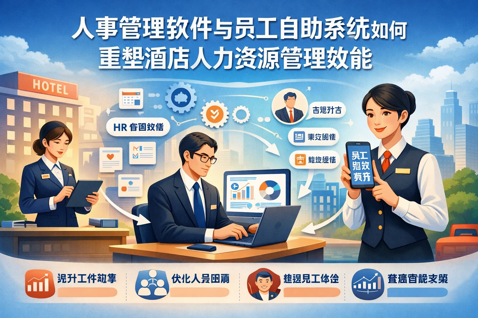 人事管理软件与员工自助系统如何重塑酒店人力资源管理效能