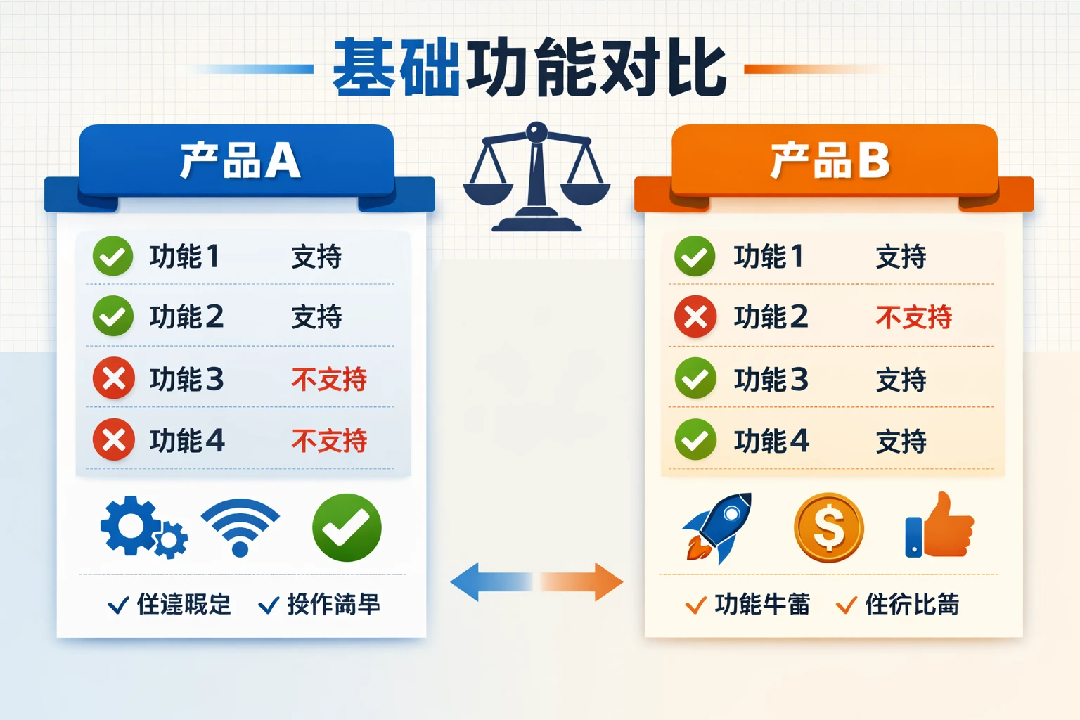 基础功能对比