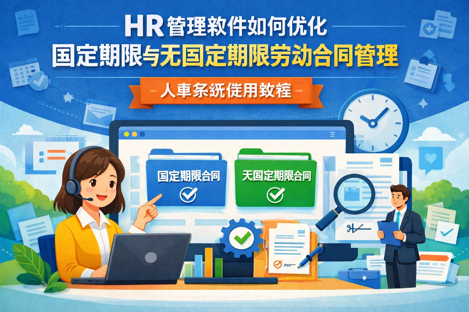 HR管理软件如何优化固定期限与无固定期限劳动合同管理｜人事系统使用教程