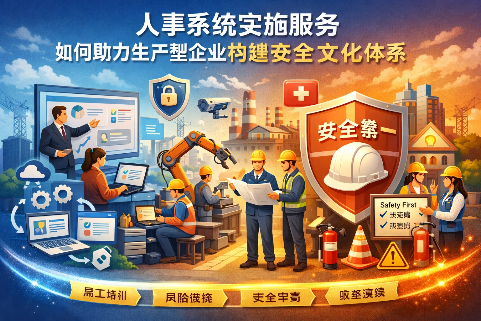 人事系统实施服务如何助力生产型企业构建安全文化体系