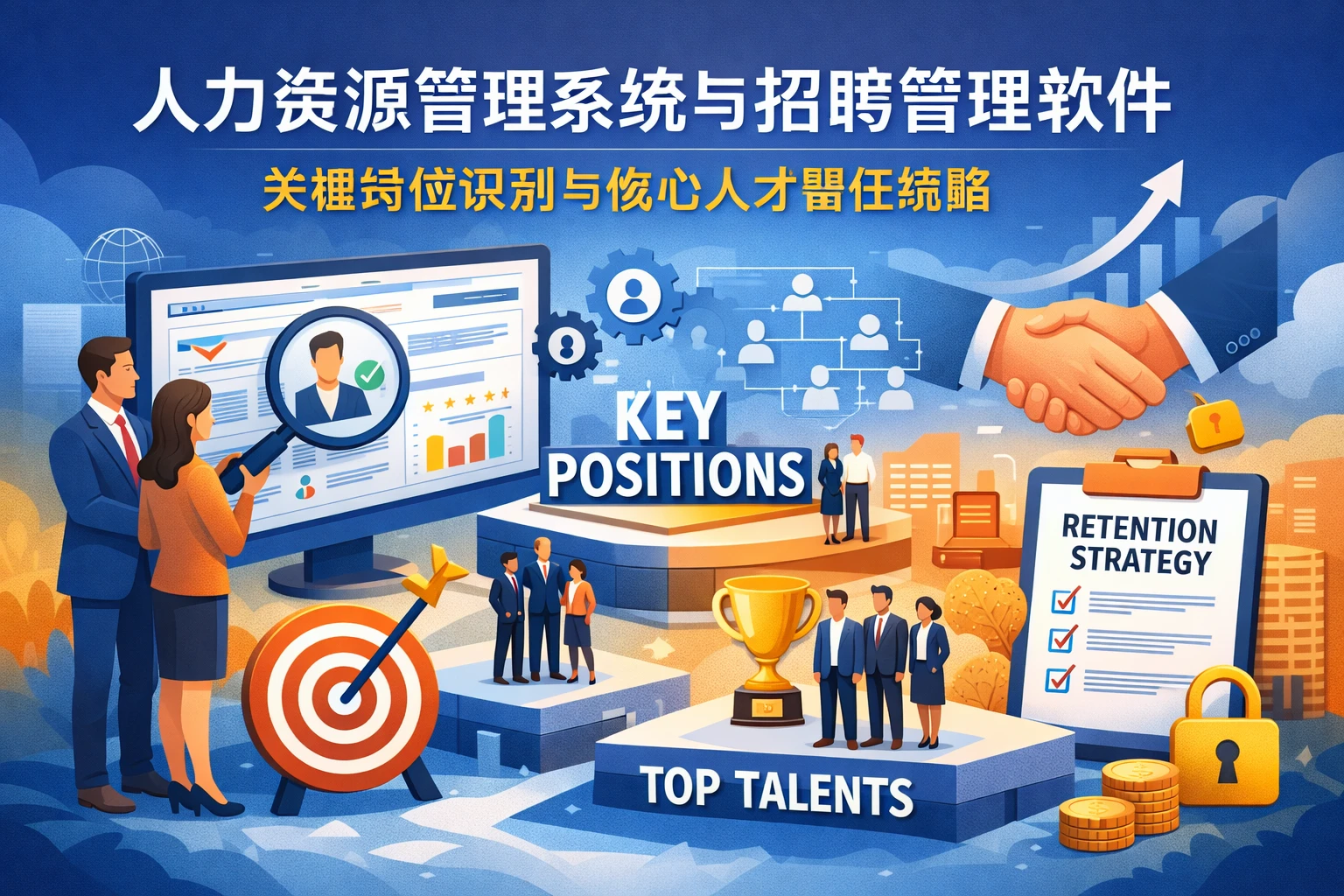 人力资源管理系统与招聘管理软件：关键岗位识别与核心人才留任策略