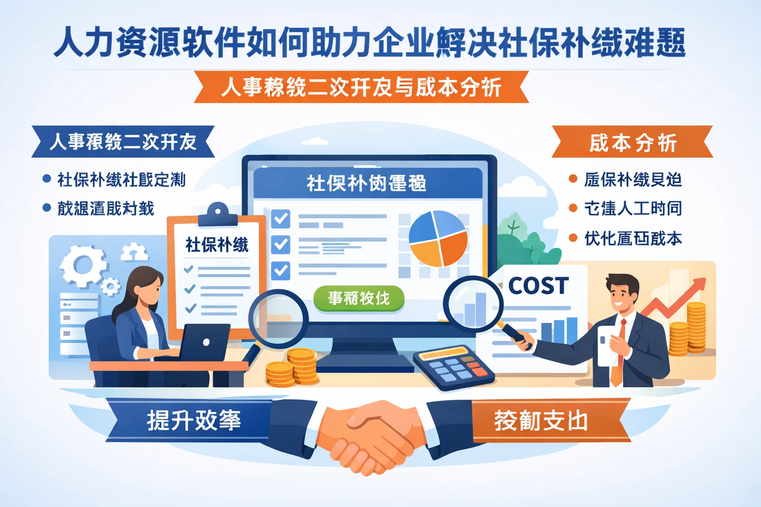 人力资源软件如何助力企业解决社保补缴难题：人事系统二次开发与成本分析