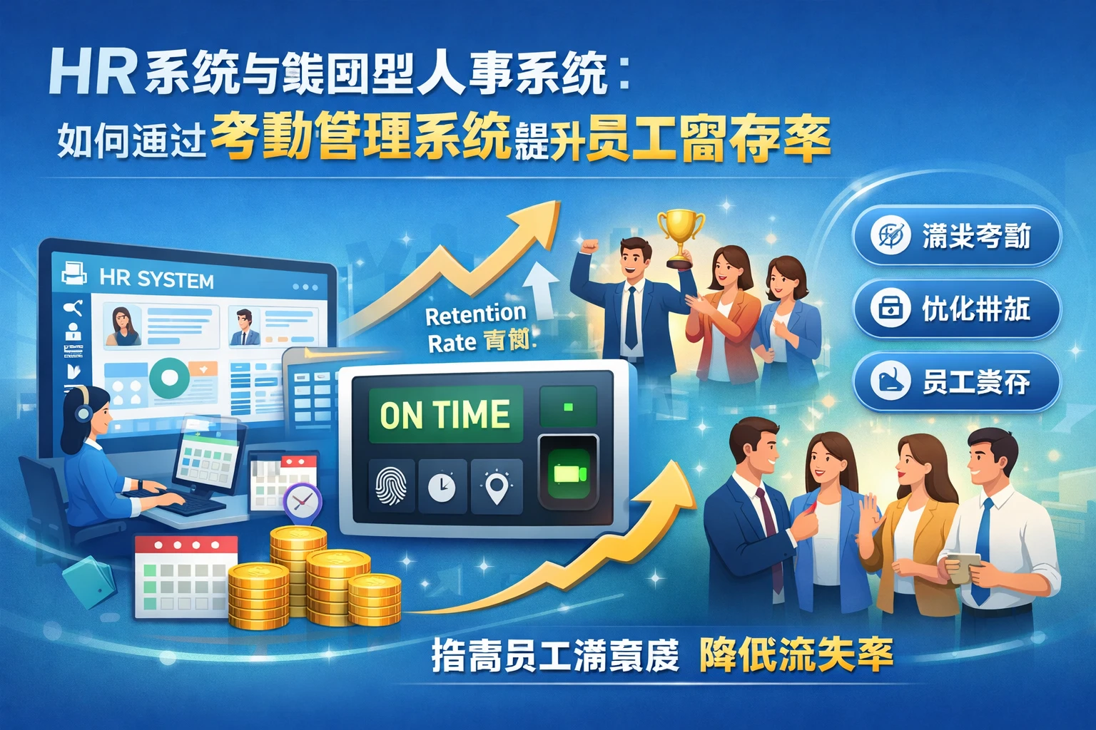 HR系统与集团型人事系统：如何通过考勤管理系统提升员工留存率
