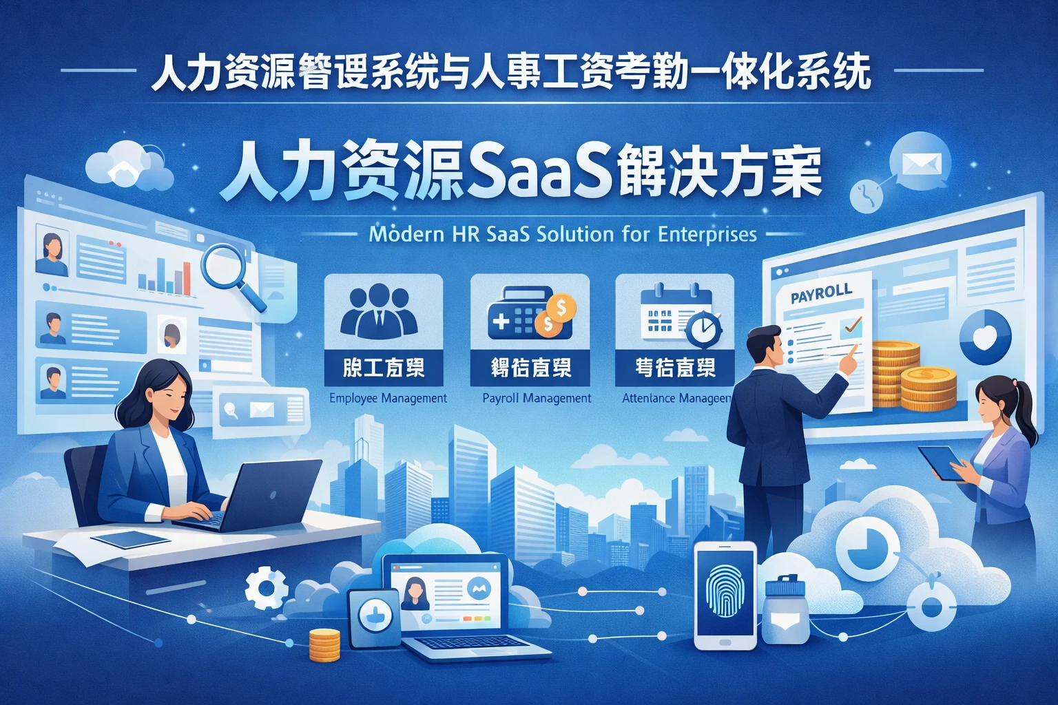 人力资源管理系统与人事工资考勤一体化系统：现代企业人力资源SaaS解决方案