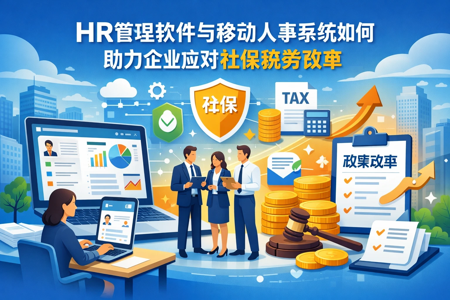 HR管理软件与移动人事系统如何助力企业应对社保税务改革