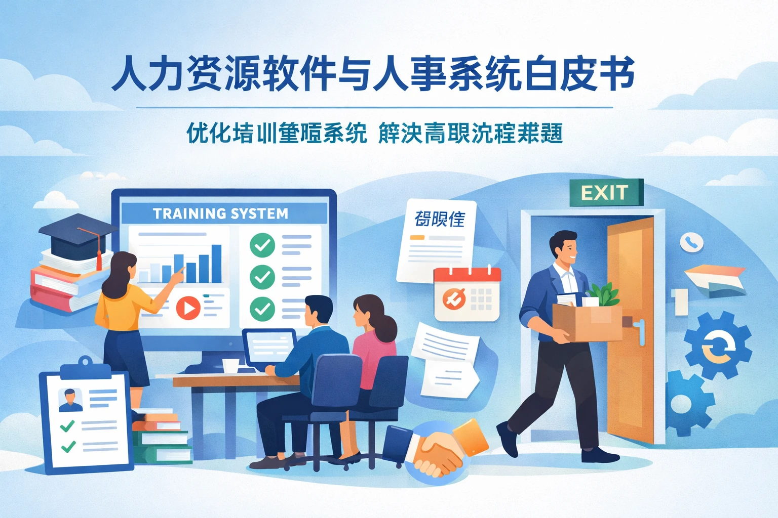 人力资源软件与人事系统白皮书：优化培训管理系统解决离职流程难题