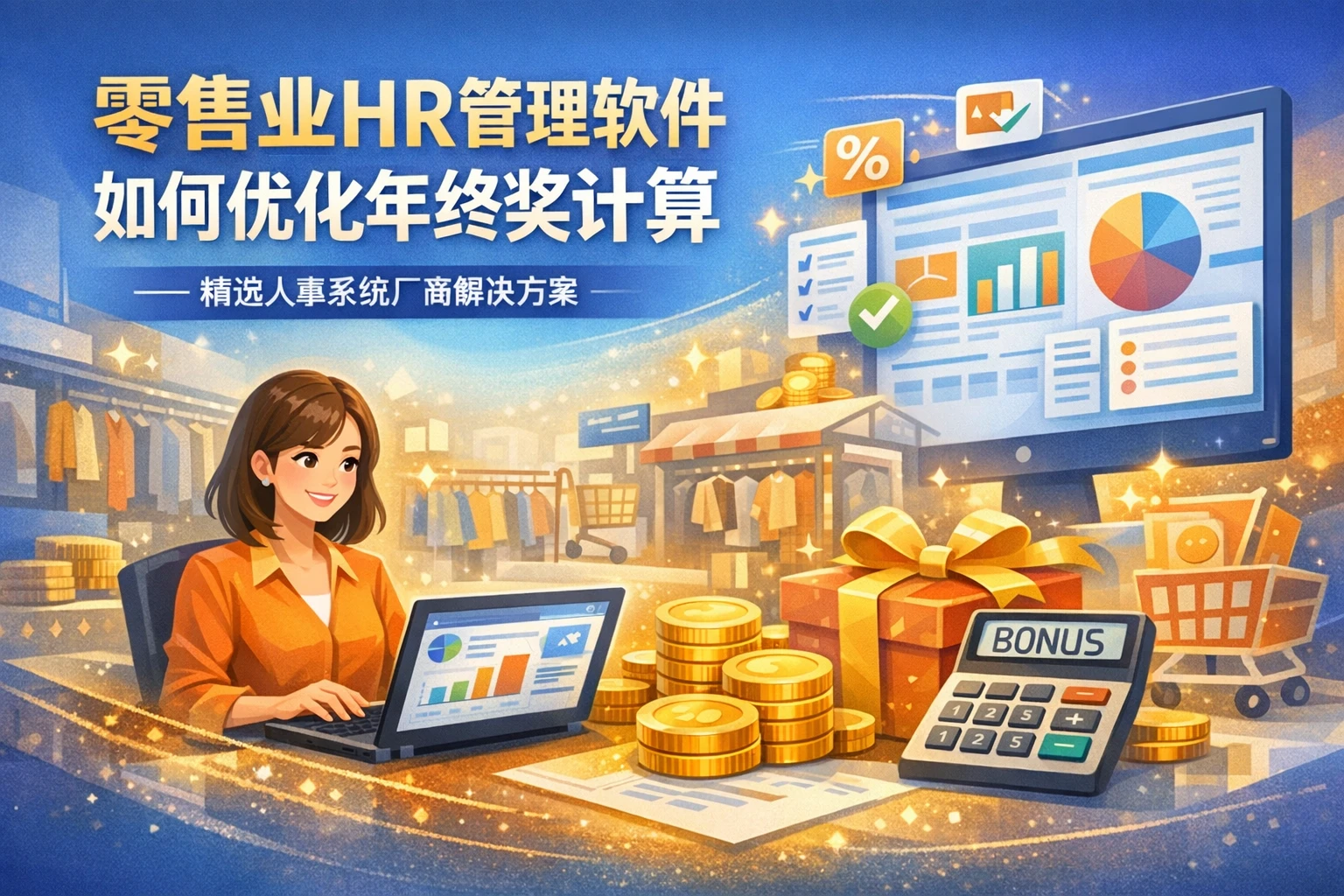 零售业HR管理软件如何优化年终奖计算——精选人事系统厂商解决方案