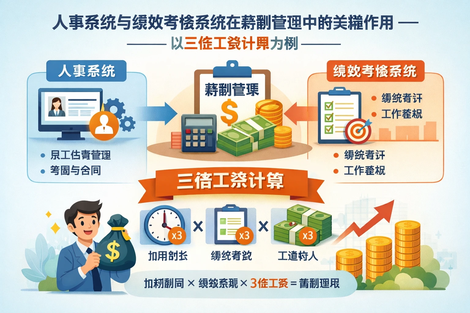 人事系统与绩效考核系统在薪酬管理中的关键作用——以三倍工资计算为例