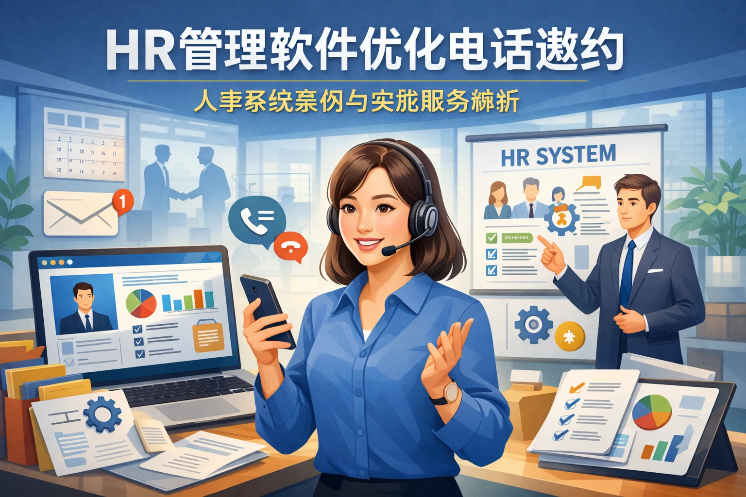 HR管理软件优化电话邀约：人事系统案例与实施服务解析