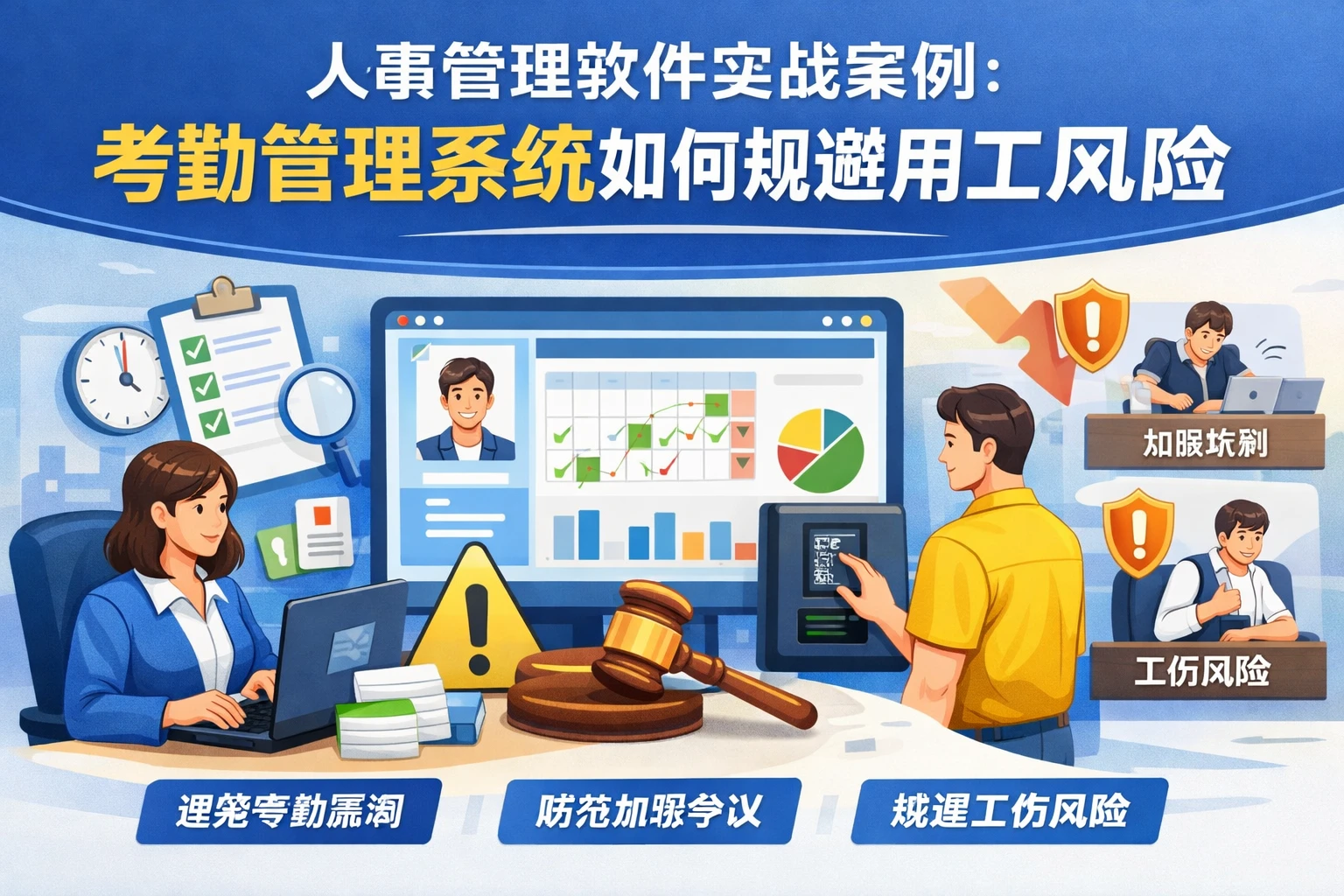 人事管理软件实战案例：考勤管理系统如何规避用工风险