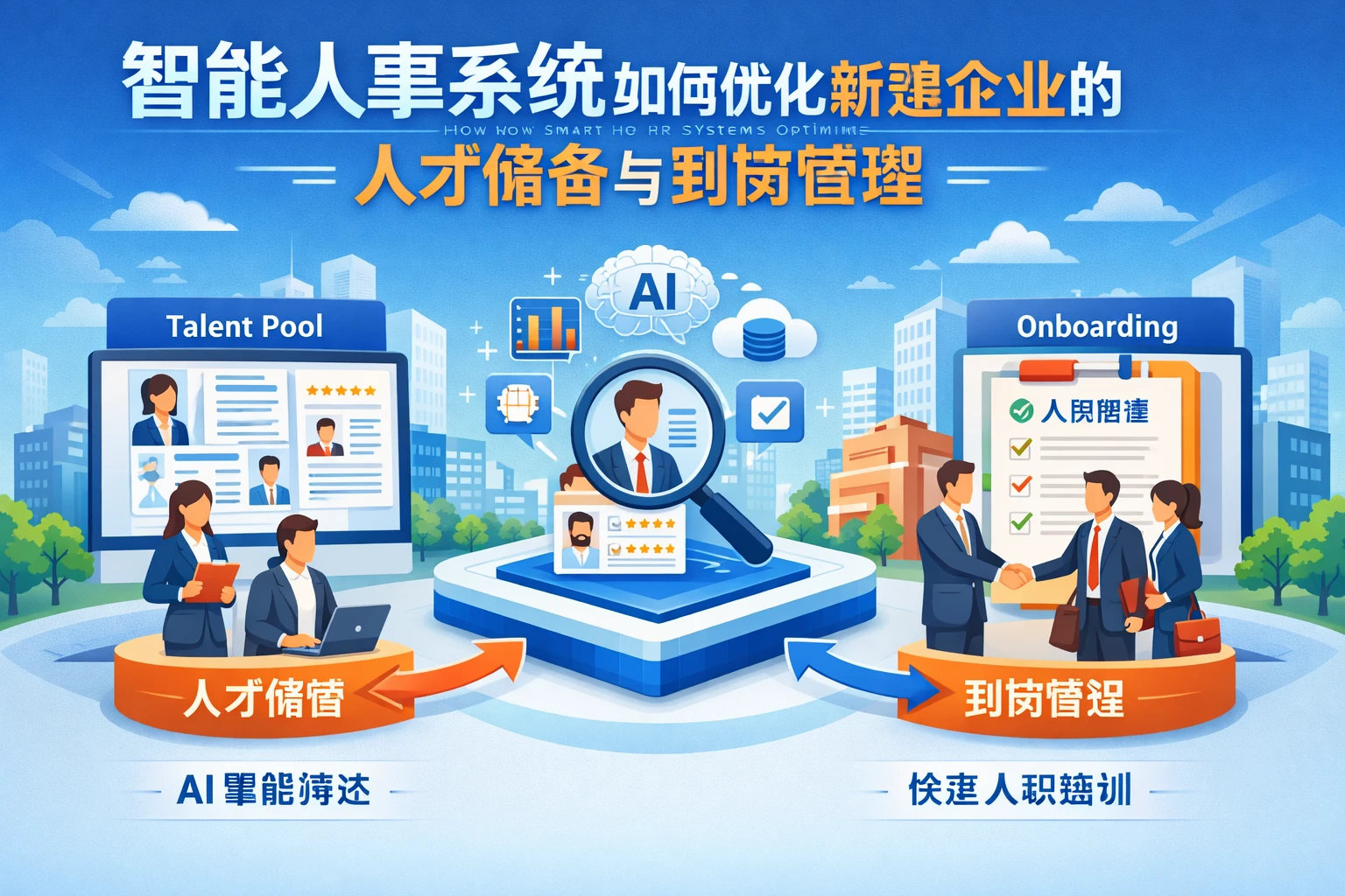 智能人事系统如何优化新建企业的人才储备与到岗管理