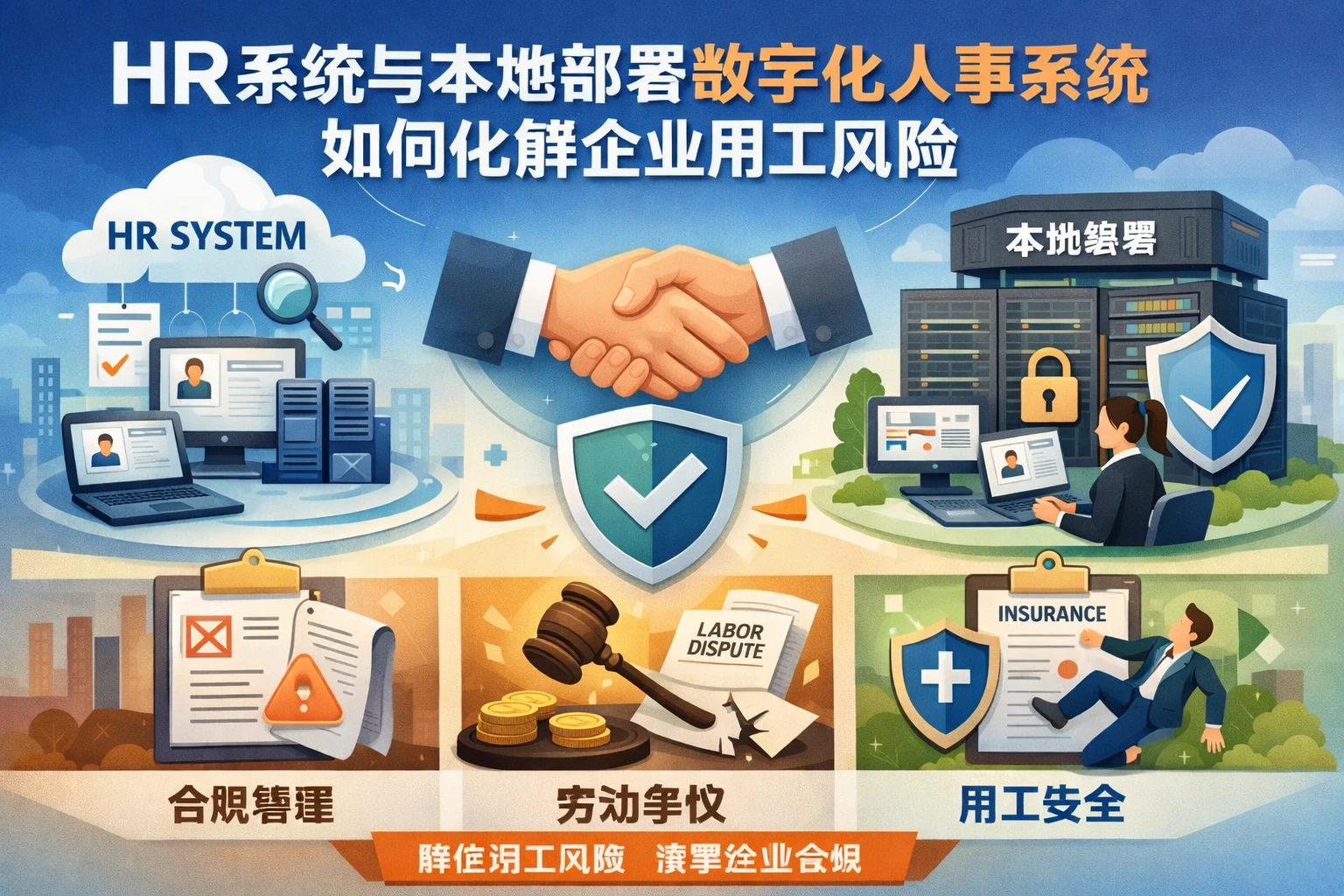 HR系统与本地部署数字化人事系统如何化解企业用工风险
