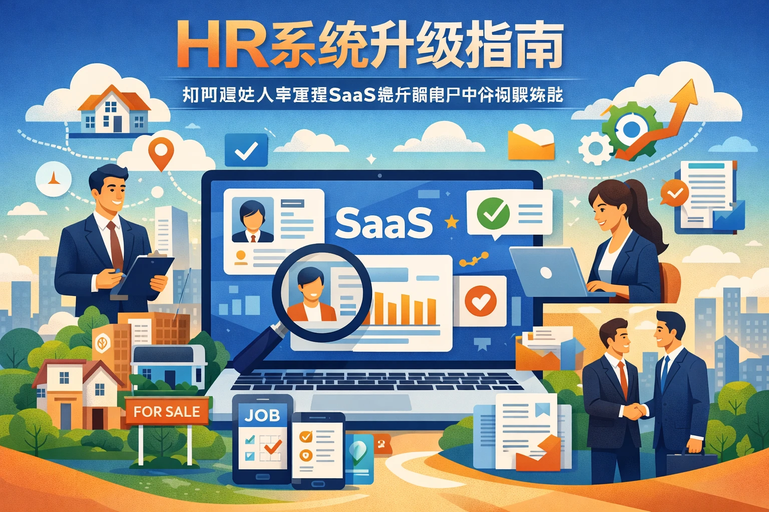 HR系统升级指南：如何通过人事管理SaaS提升房地产中介招聘效能