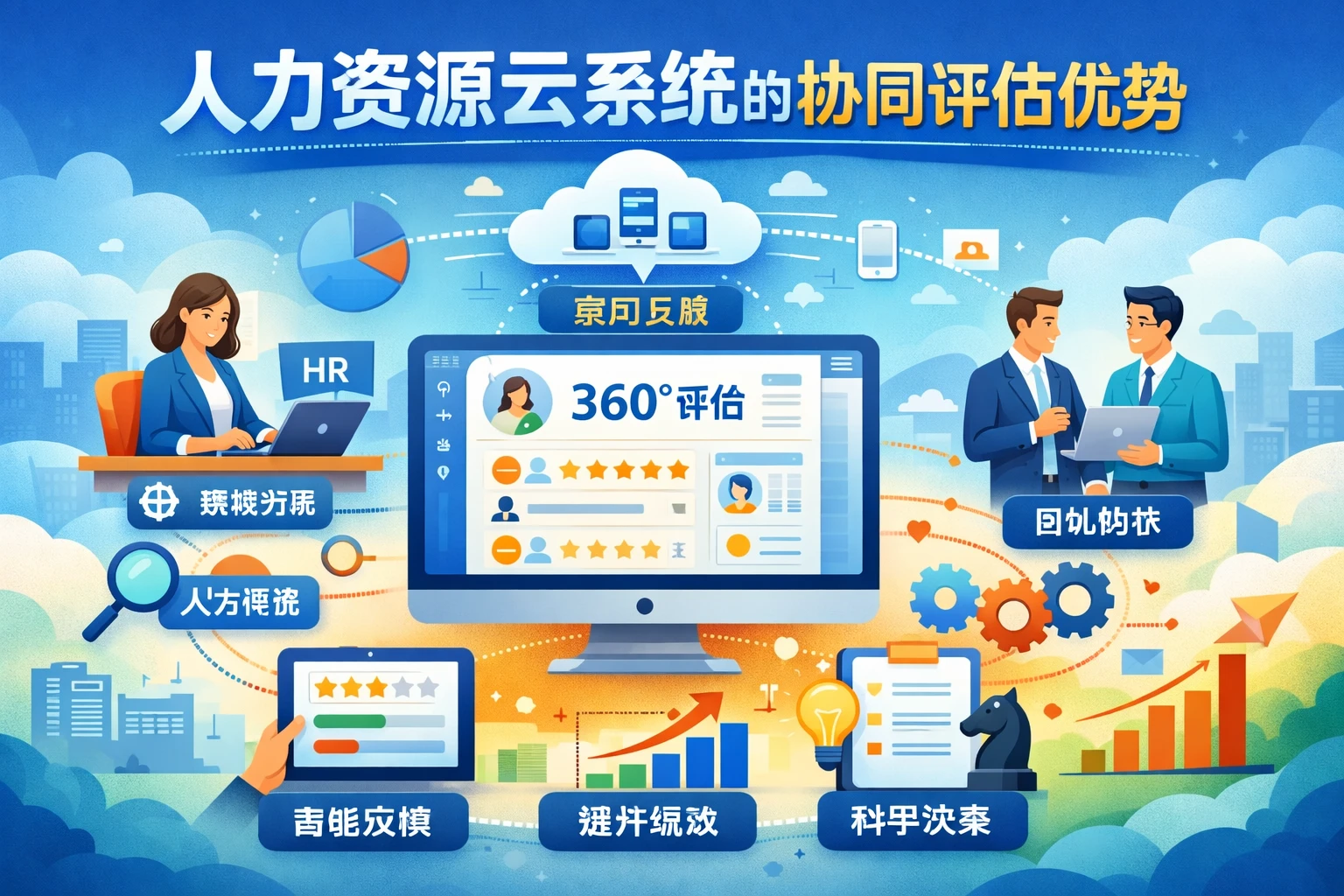 人力资源云系统的协同评估优势