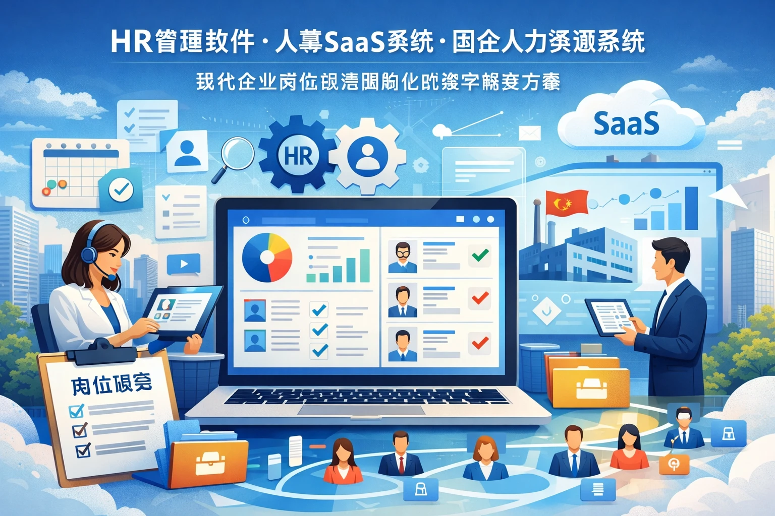 HR管理软件、人事SaaS系统与国企人力资源系统：现代企业岗位职责明确化的数字解决方案