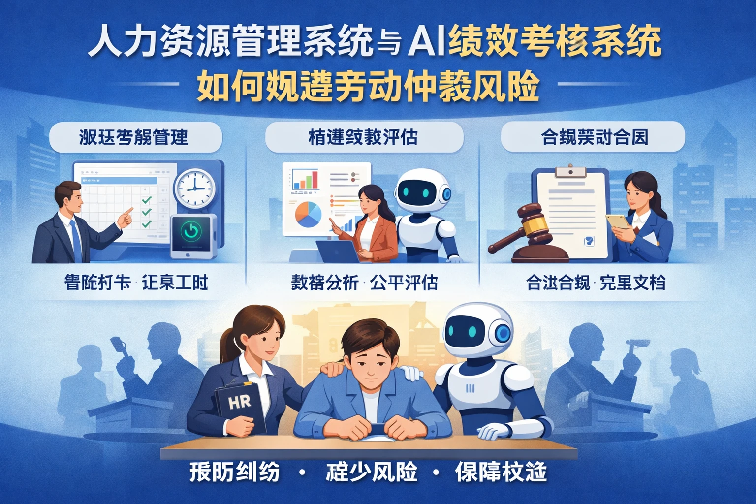 人力资源管理系统与AI绩效考核系统如何规避劳动仲裁风险