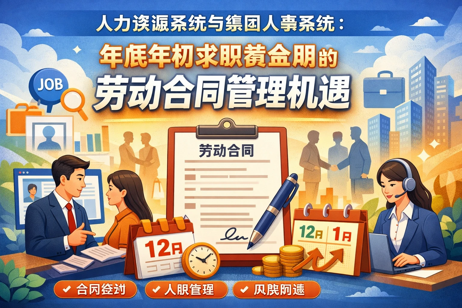 人力资源系统与集团人事系统：年底年初求职黄金期的劳动合同管理机遇
