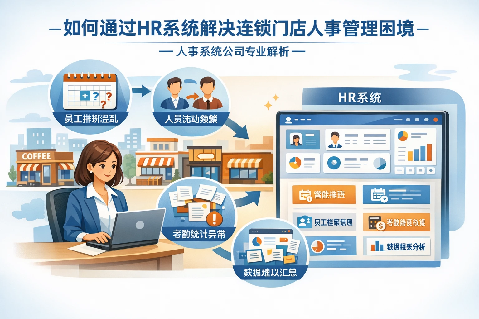 如何通过HR系统解决连锁门店人事管理困境 - 人事系统公司专业解析