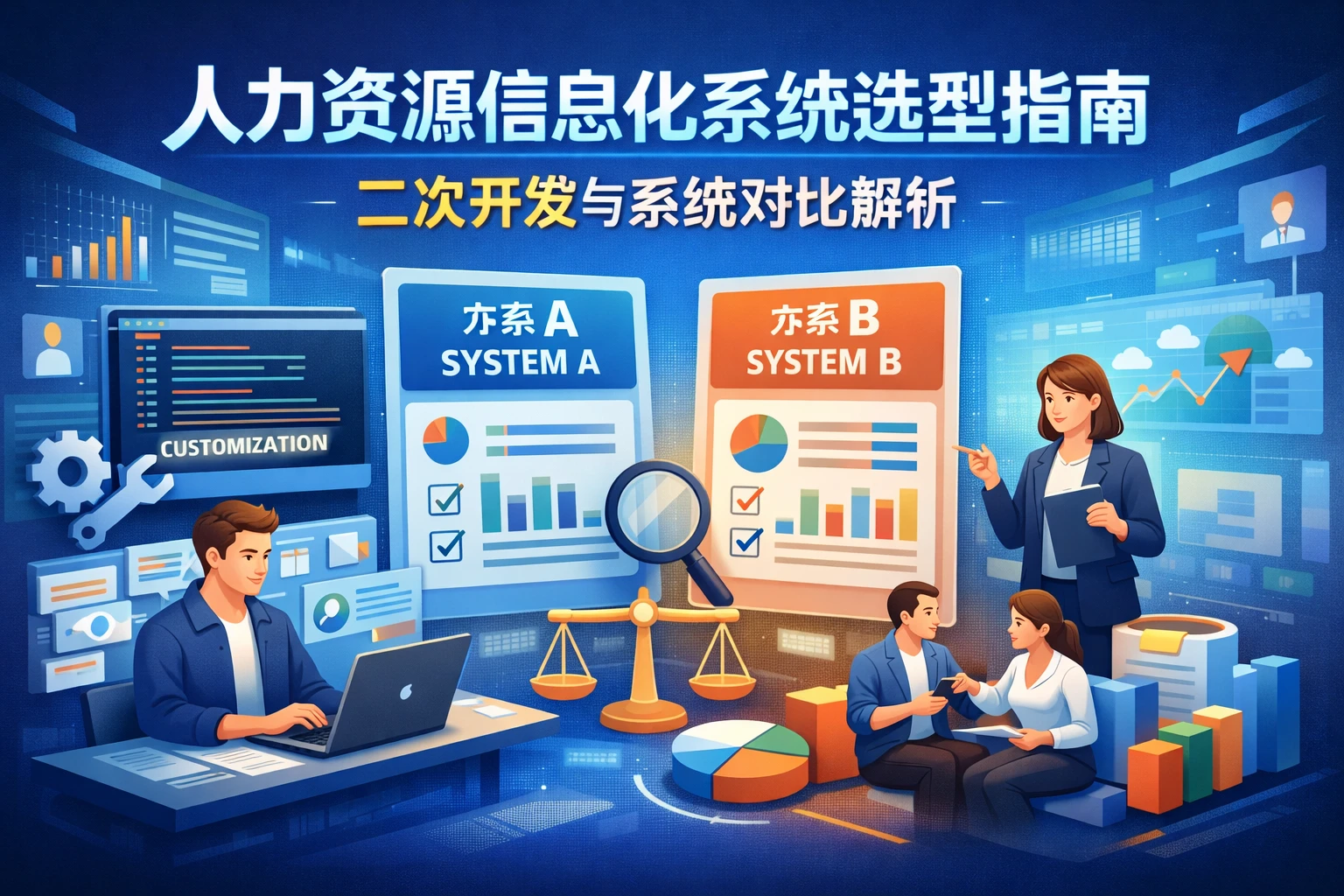 人力资源信息化系统选型指南:二次开发与系统对比解析