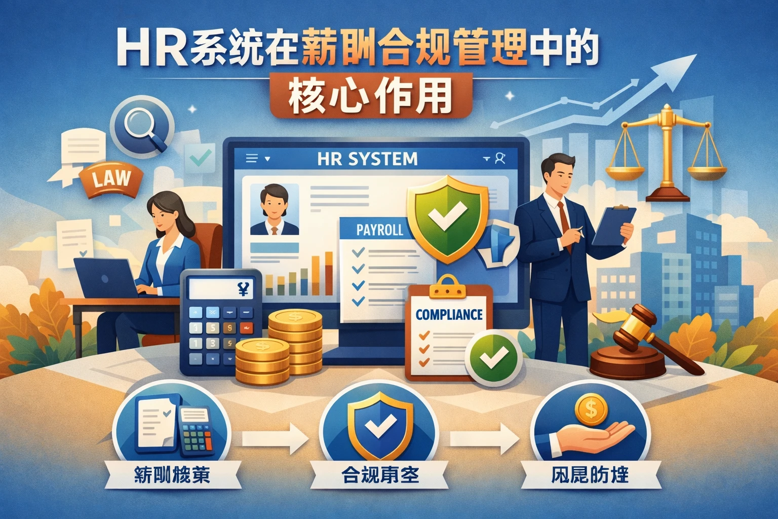 HR系统在薪酬合规管理中的核心作用