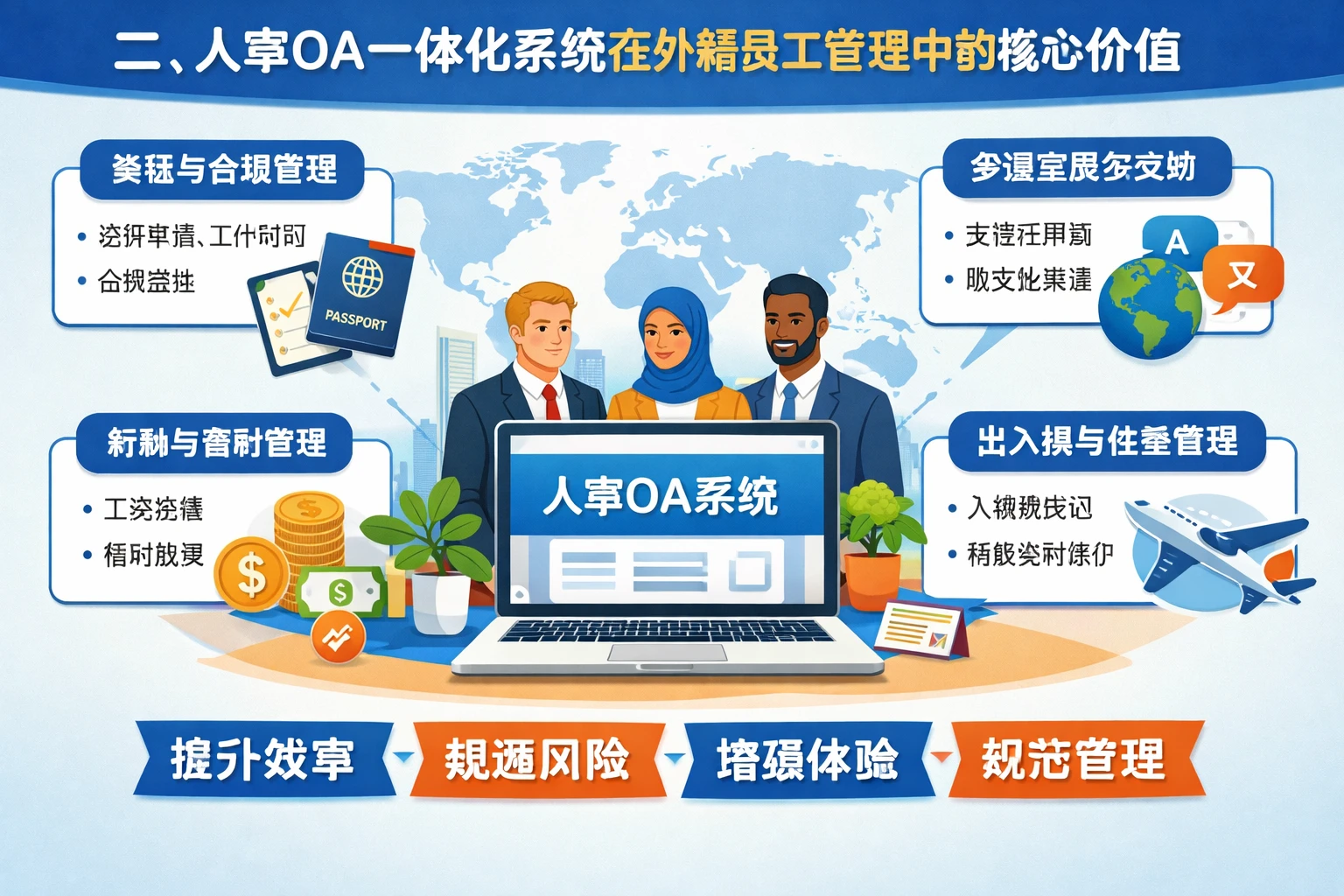 二、人事OA一体化系统在外籍员工管理中的核心价值