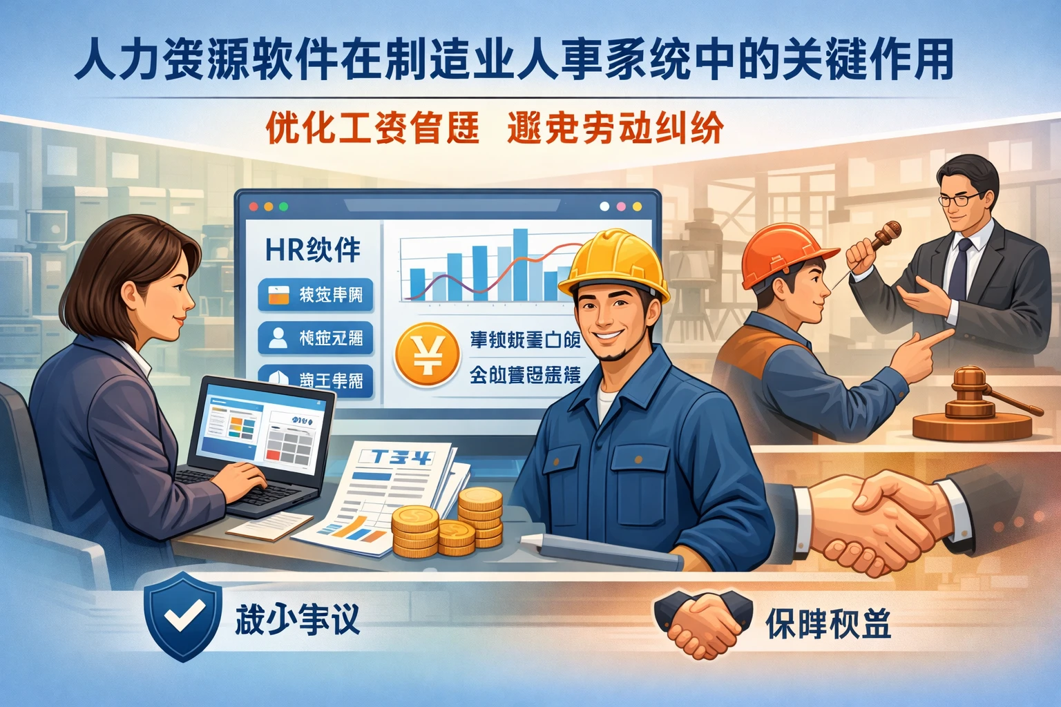 人力资源软件在制造业人事系统中的关键作用：优化工资管理避免劳动纠纷