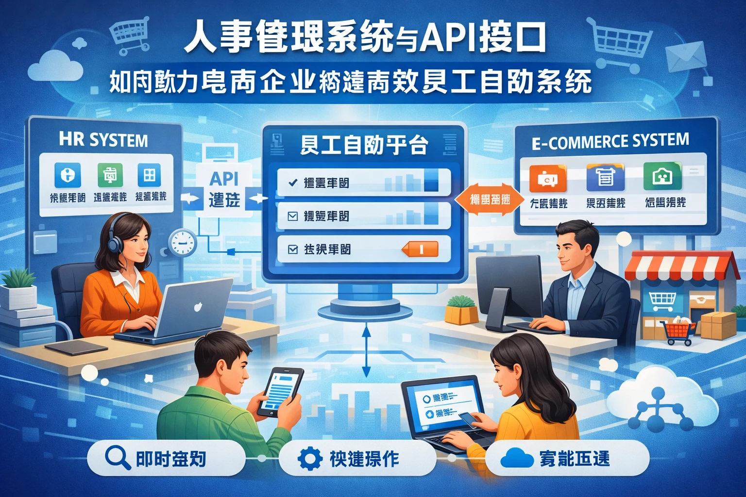 人事管理系统与API接口如何助力电商企业构建高效员工自助系统