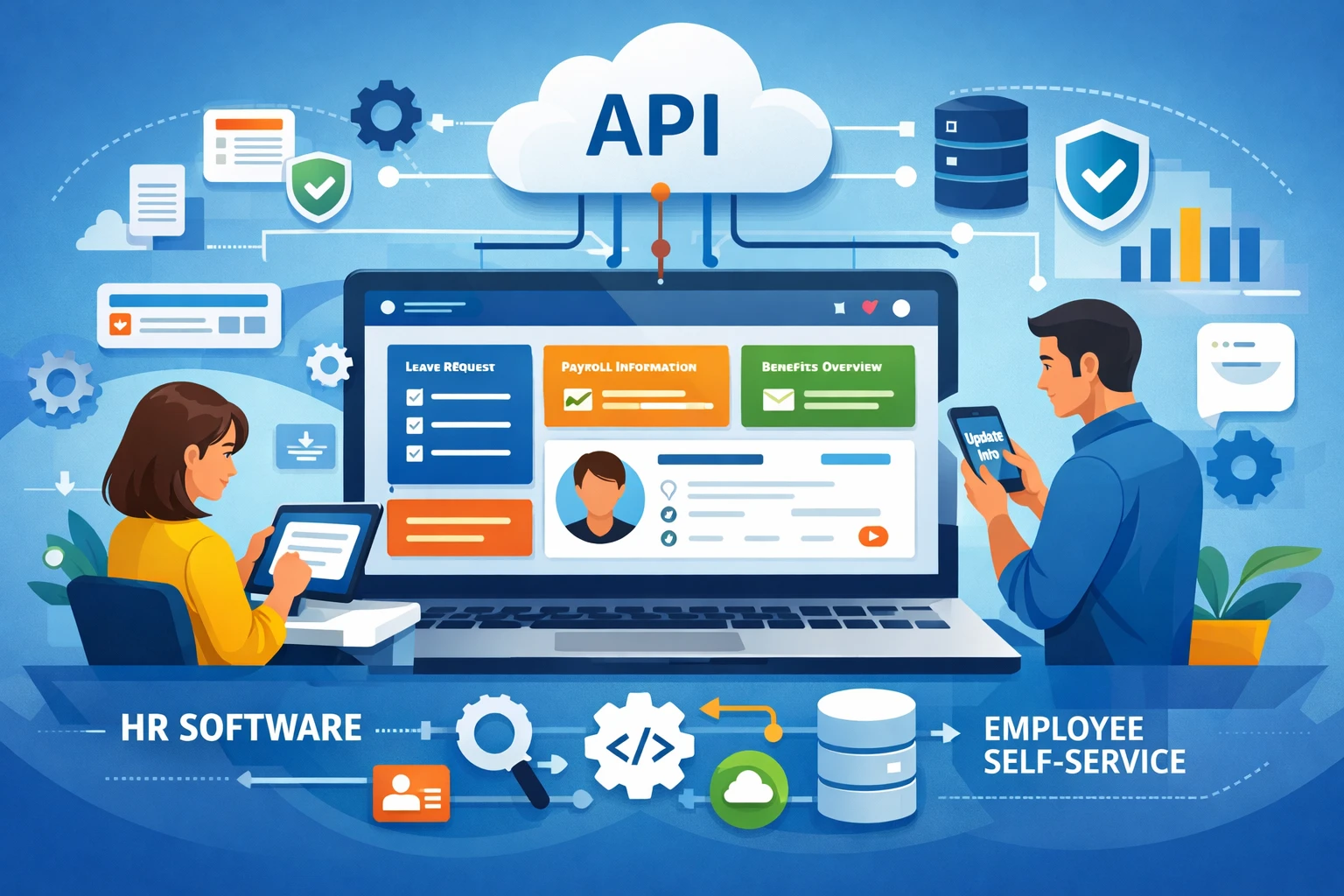 现代人力资源软件如何通过API接口优化员工自助系统