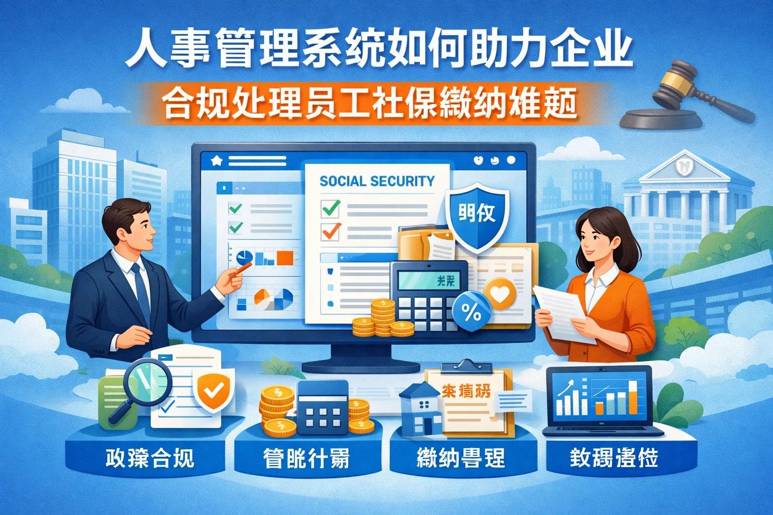 人事管理系统如何助力企业合规处理员工社保缴纳难题