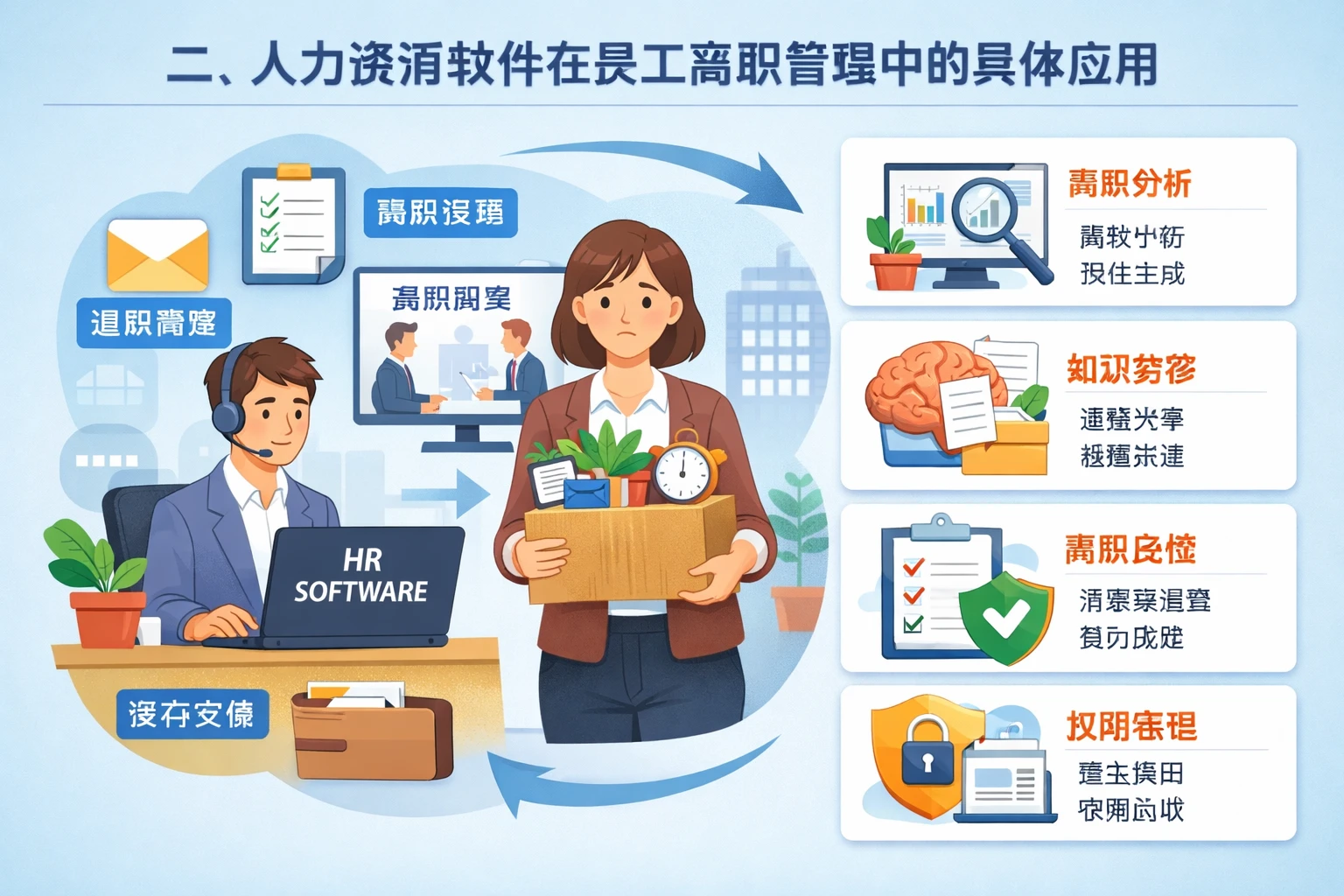 二、人力资源软件在员工离职管理中的具体应用