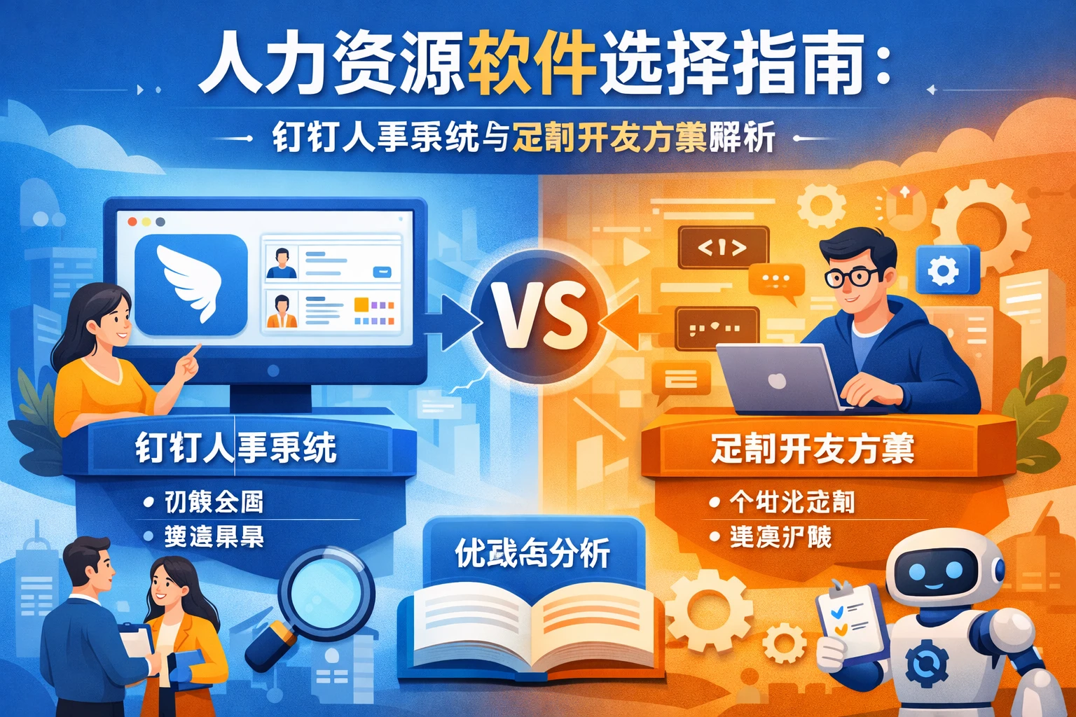 人力资源软件选择指南：钉钉人事系统与定制开发方案解析