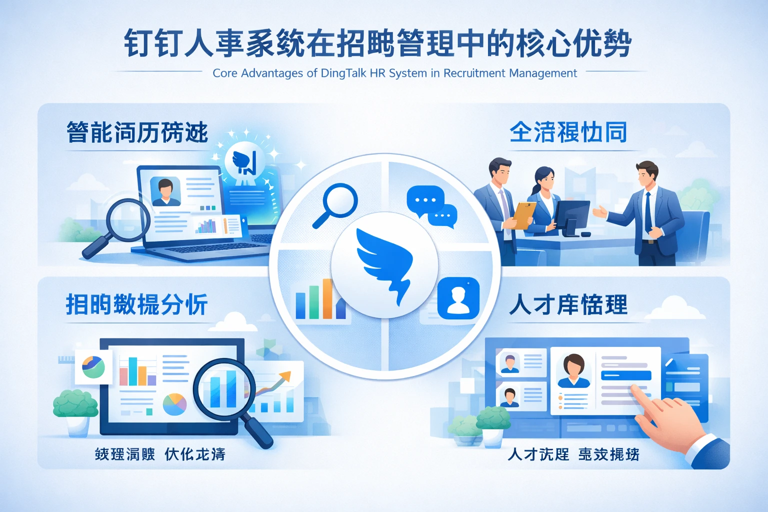 钉钉人事系统在招聘管理中的核心优势