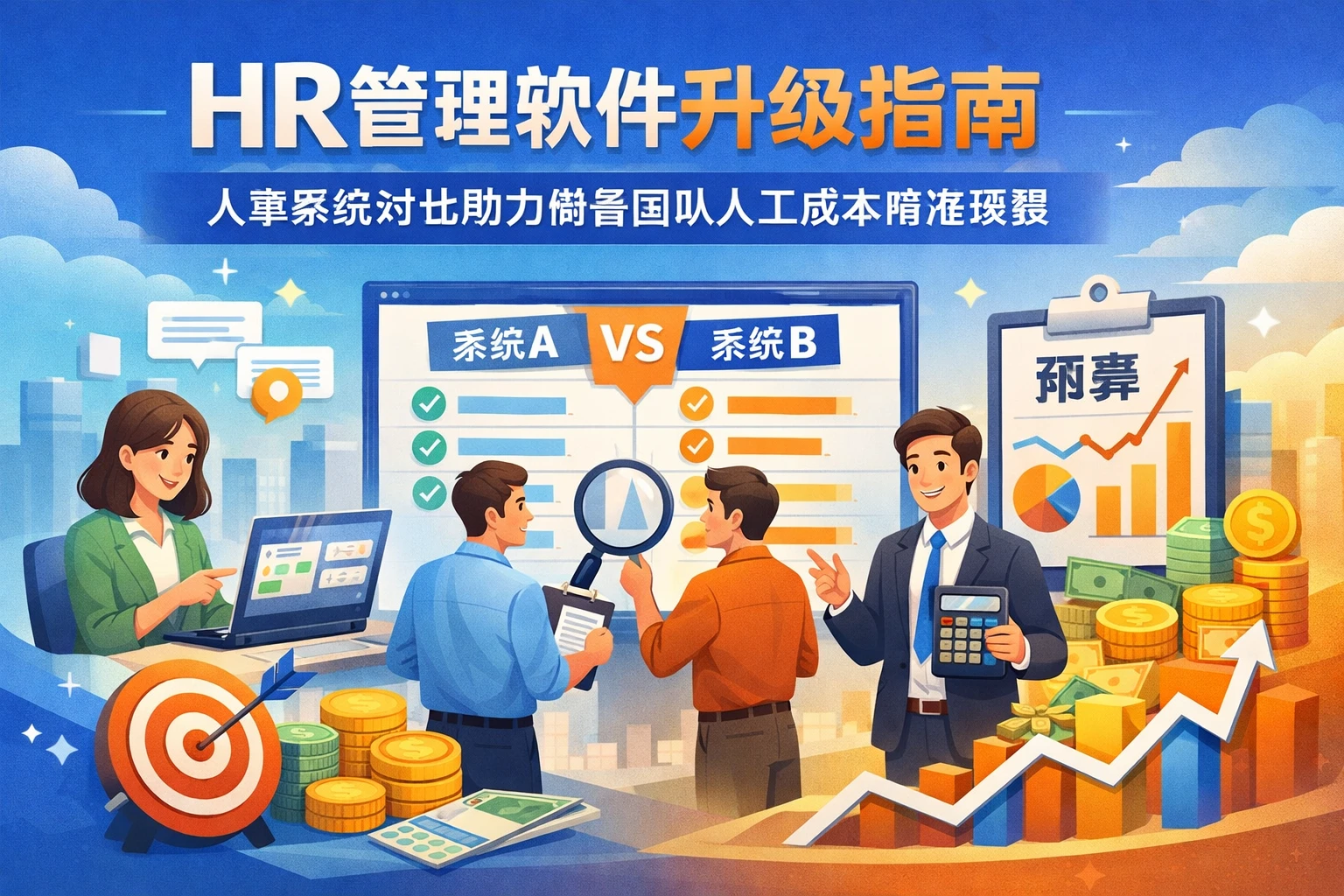 HR管理软件升级指南：人事系统对比助力销售团队人工成本精准预算