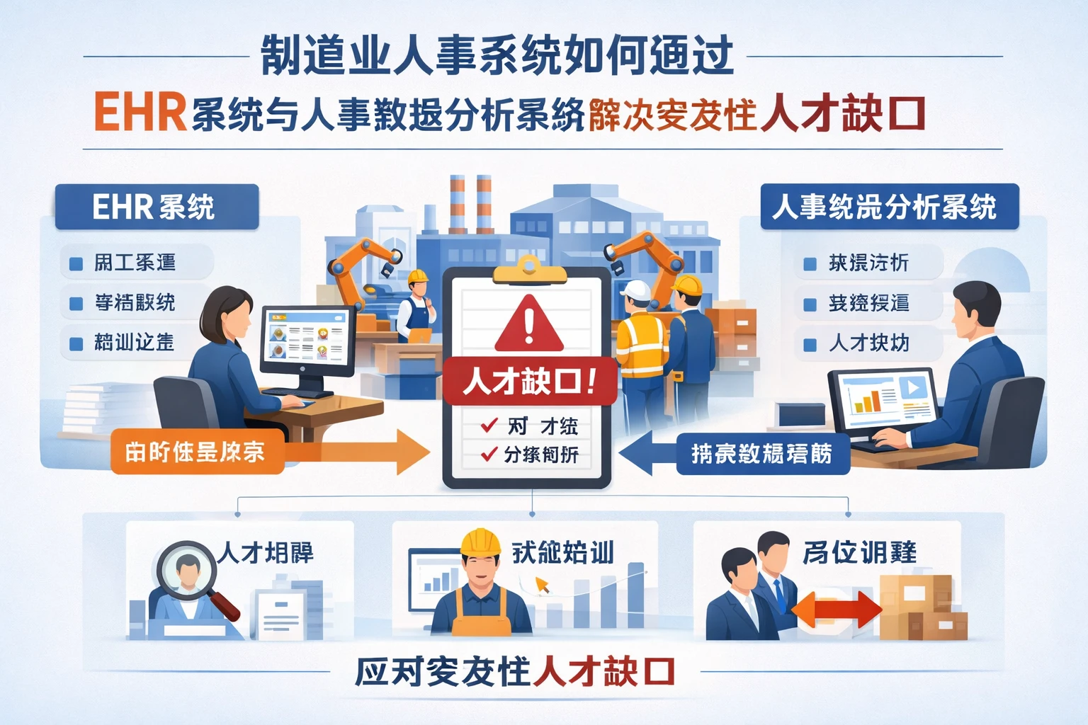 制造业人事系统如何通过EHR系统与人事数据分析系统解决突发性人才缺口
