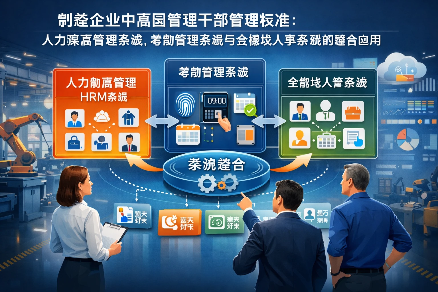 制造企业中高层管理干部管理标准：人力资源管理系统、考勤管理系统与全模块人事系统的整合应用